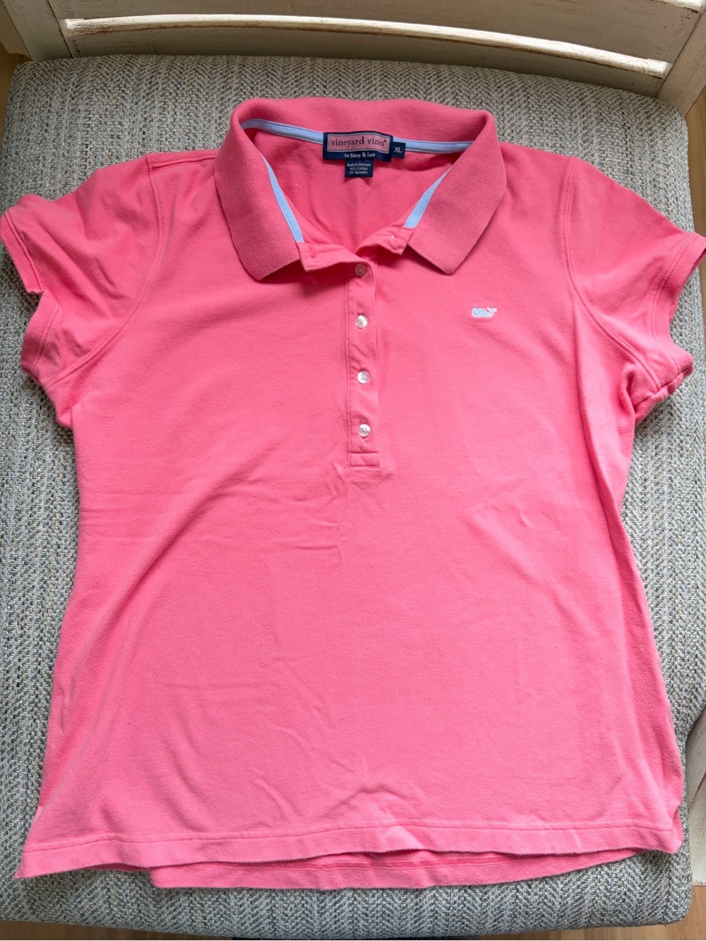 Vineyard Vines classic Pink Short-Sleeve Polo-00B - Picture 2 of 5